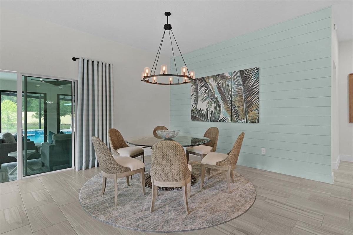 Stylish dining room with modern elegance