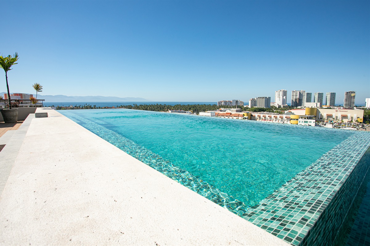 A jewel-colored pool for your swimming pleasure.