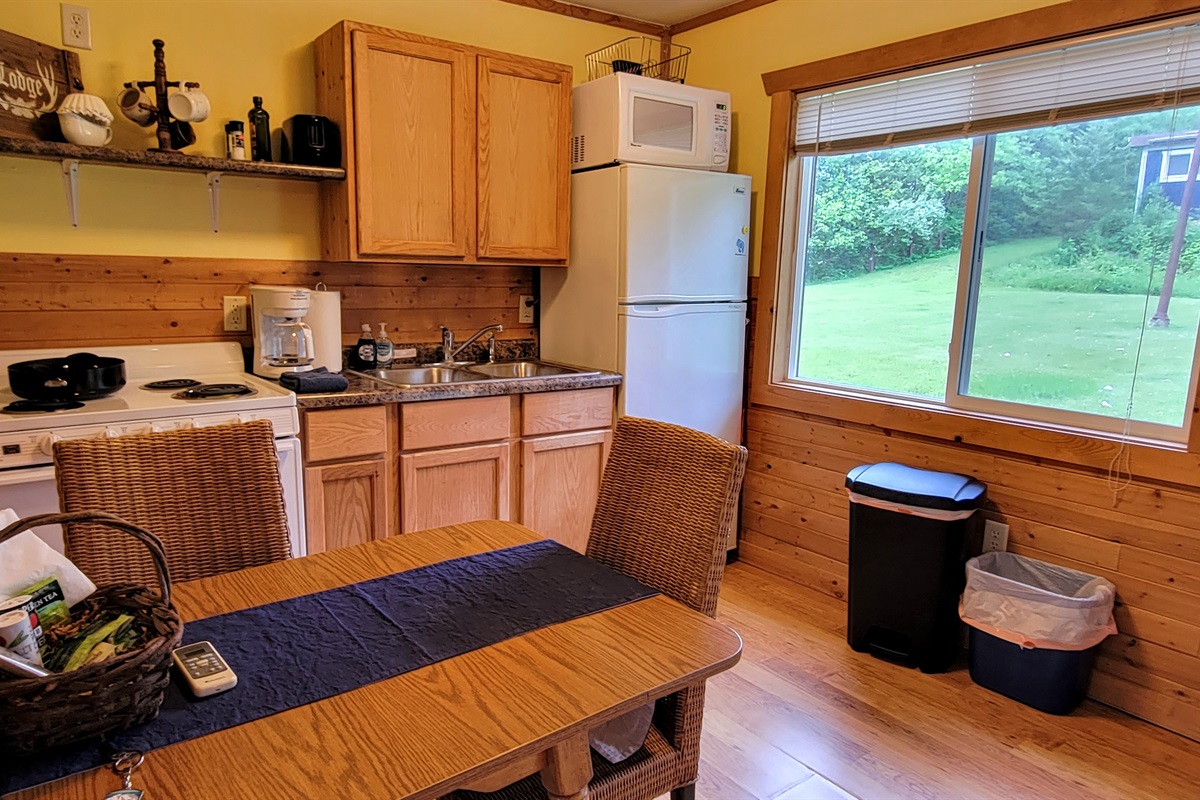 Kitchen and dining area