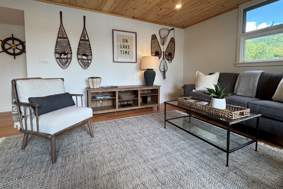 Tasteful decor throughout