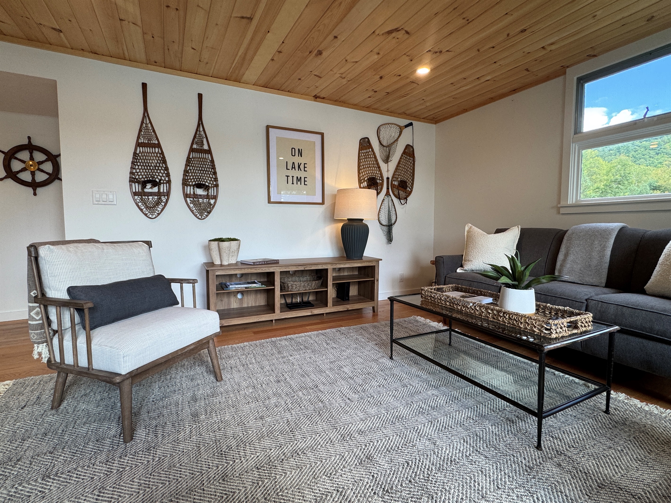 Tasteful decor throughout