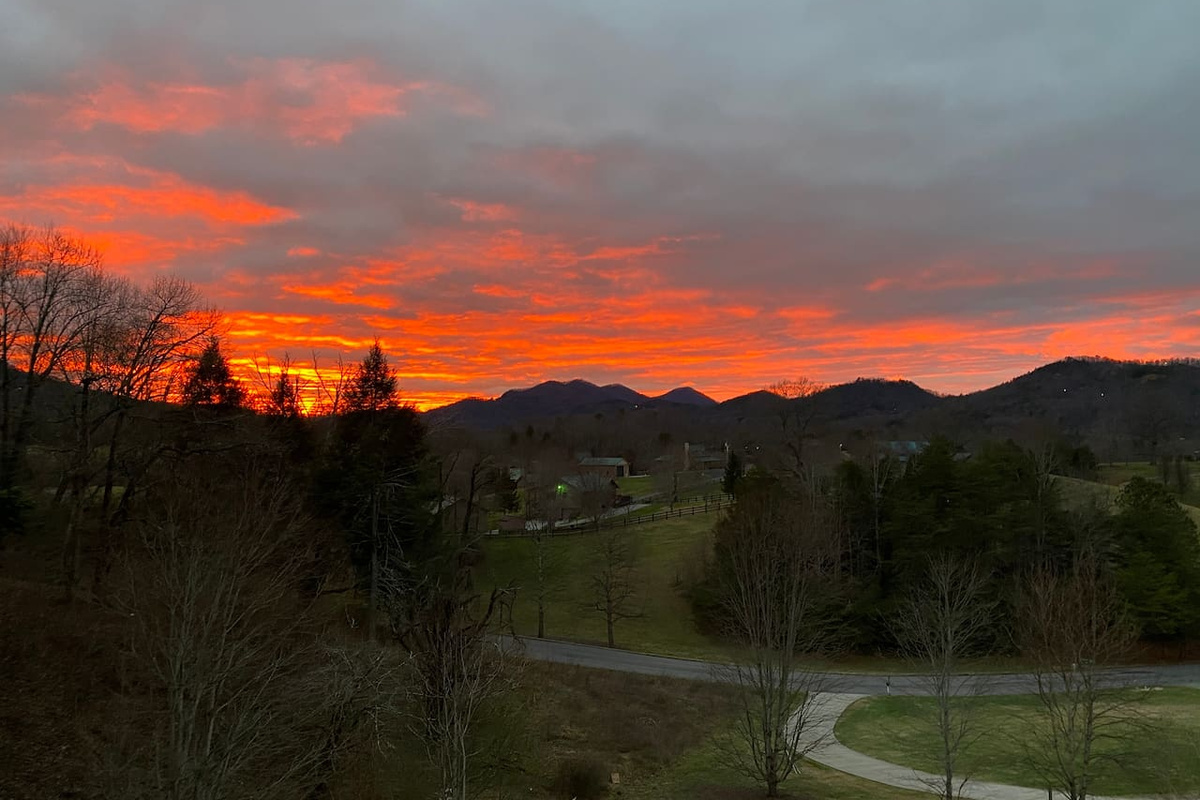 Winter sunset