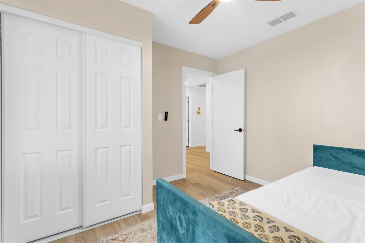 Bedroom #5 is simple and has everything you need