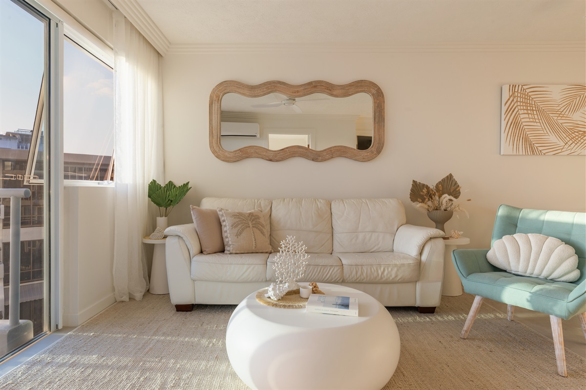 Relaxed coastal living with plush seating and breezy ocean-view vibes.