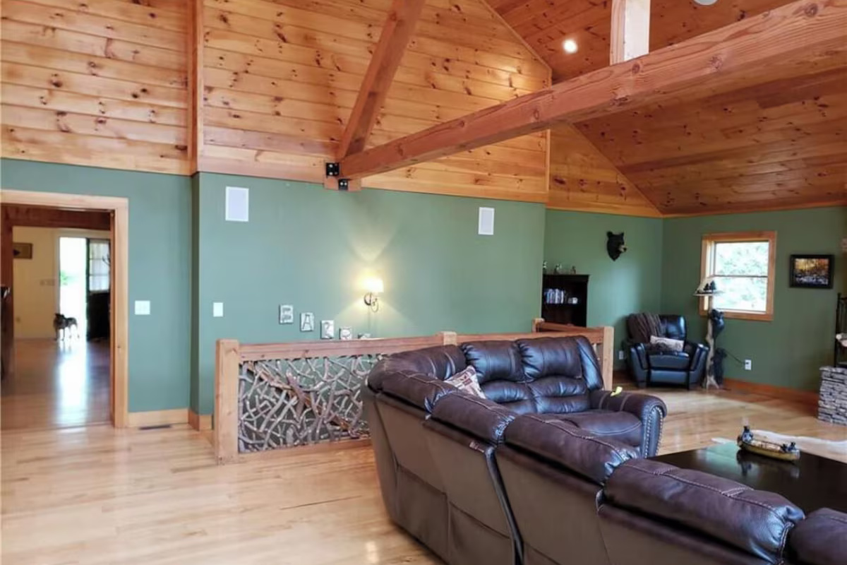 Rustic Cabin Lodge Living Room