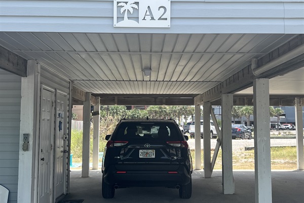 parking for two cars under house