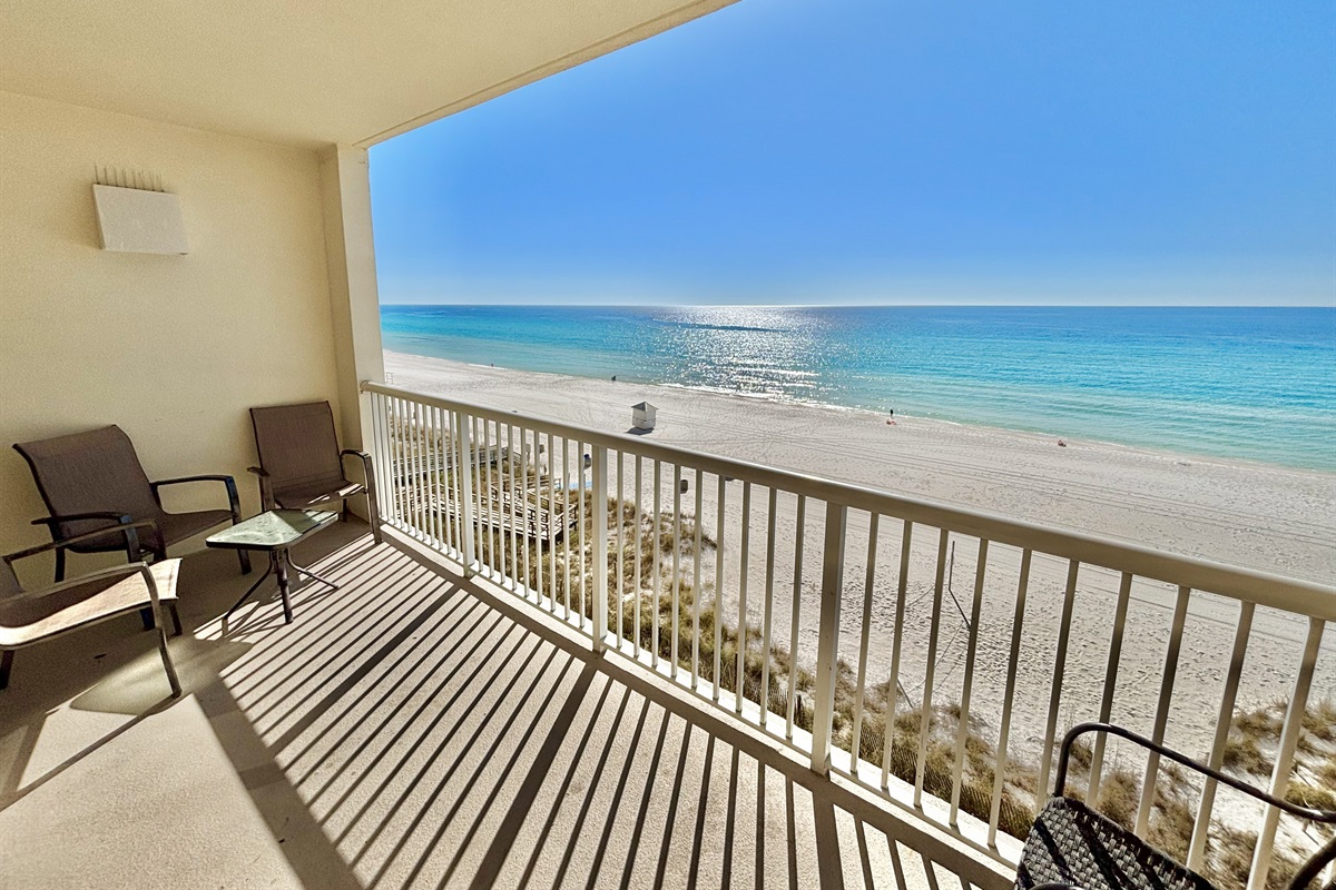 Enjoy sitting on your private balcony