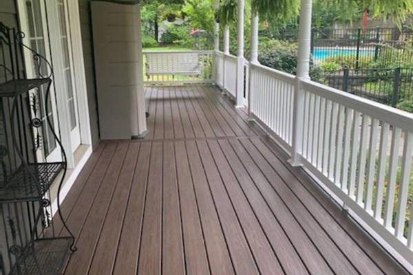 Side of wrap around porch