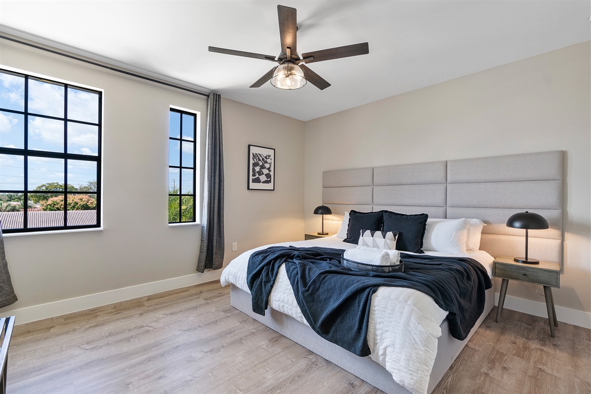🛌 Sleep in luxury upstairs with privacy and peace.