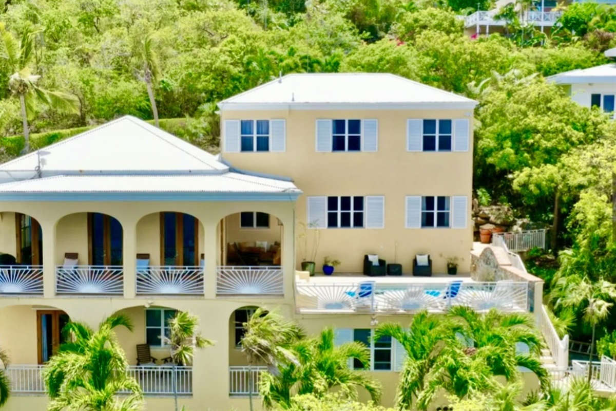 The oceanfront Villa with full ocean views from every space