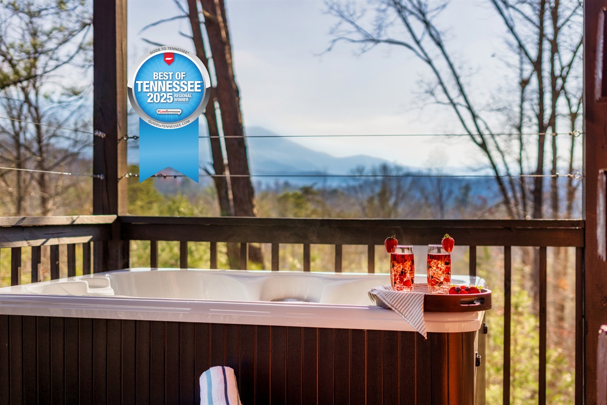 Welcome to Flying Squirrel Mountain Retreat where luxury meets comfort and mountain views are made for soaking in!