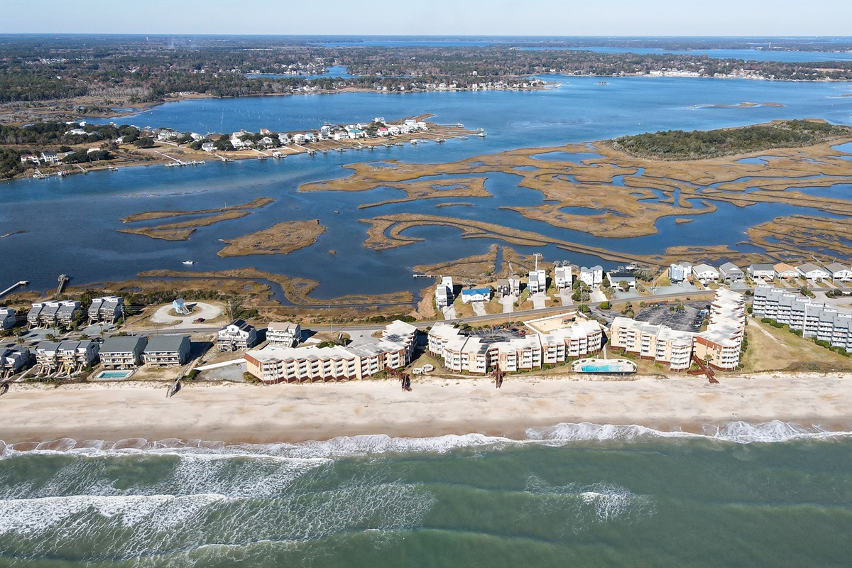 North Topsail Beach and the inlet