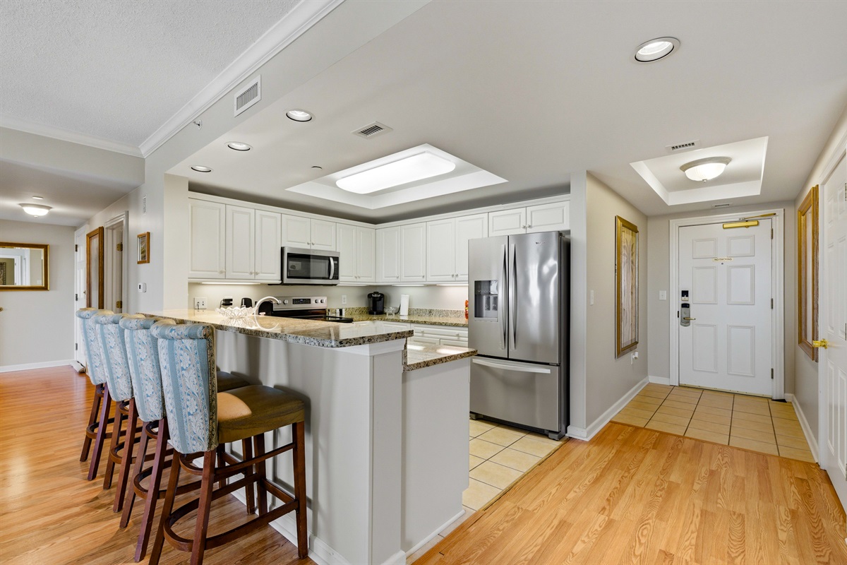 Fully stocked kitchen