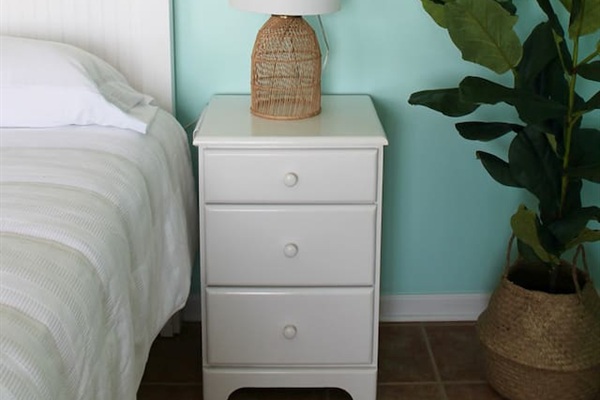 Master bedroom nightstand. 