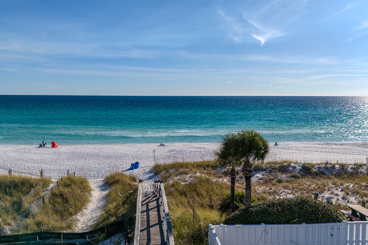 Tarpon Beach Trail is right down the street and takes you directly to the beach
