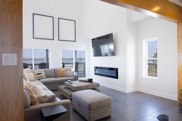 75 inch Roku TV in Great Room