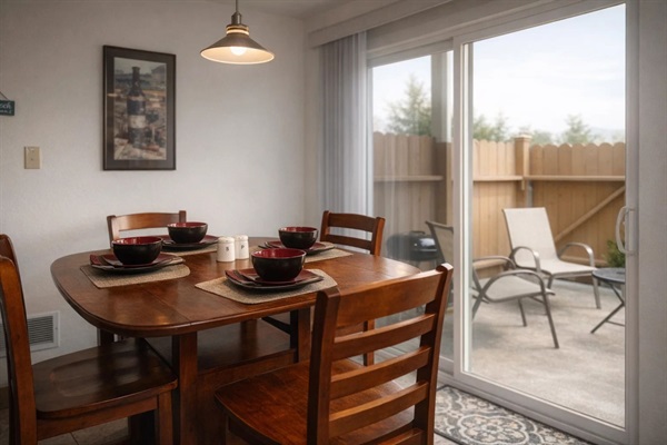 Enjoy your meal with your loved ones at the dining area