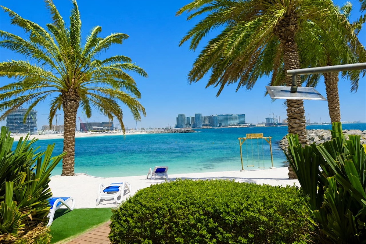 Palm trees on the beach