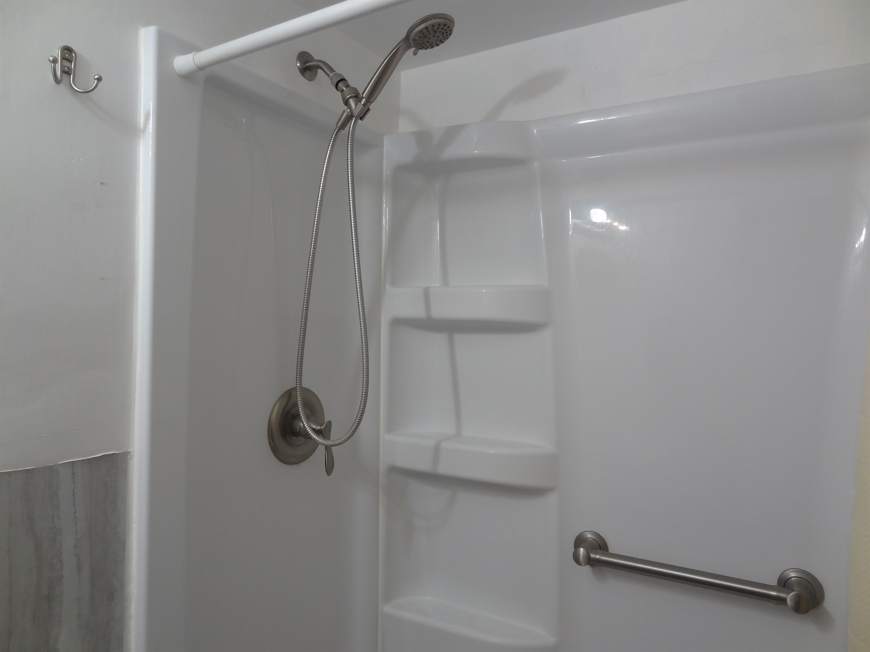 Bathroom with walk in shower