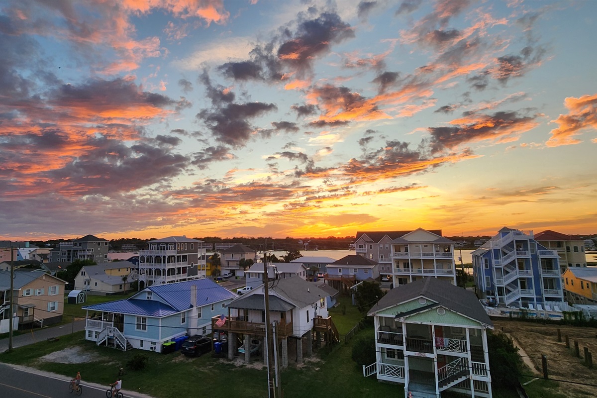 Sunsets at Carolina Beach are always different - you'll never see the same view twice!