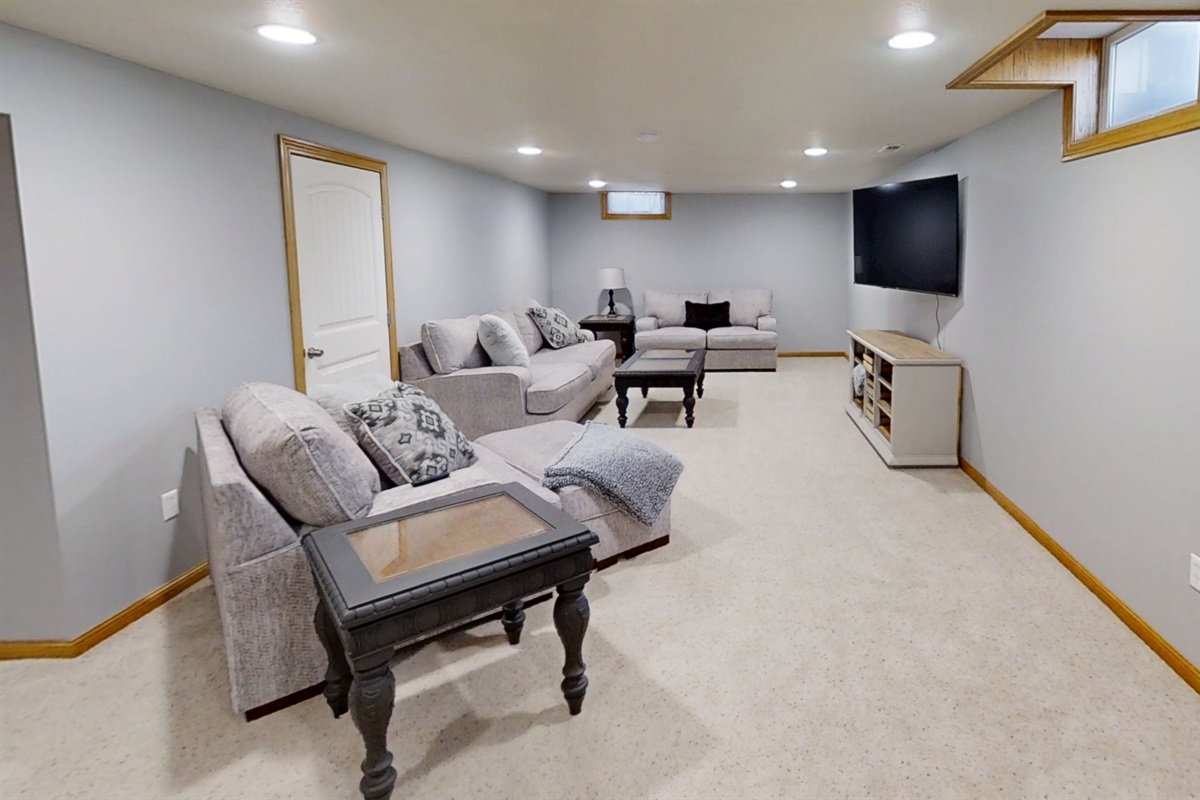 Family Room in the Basement
