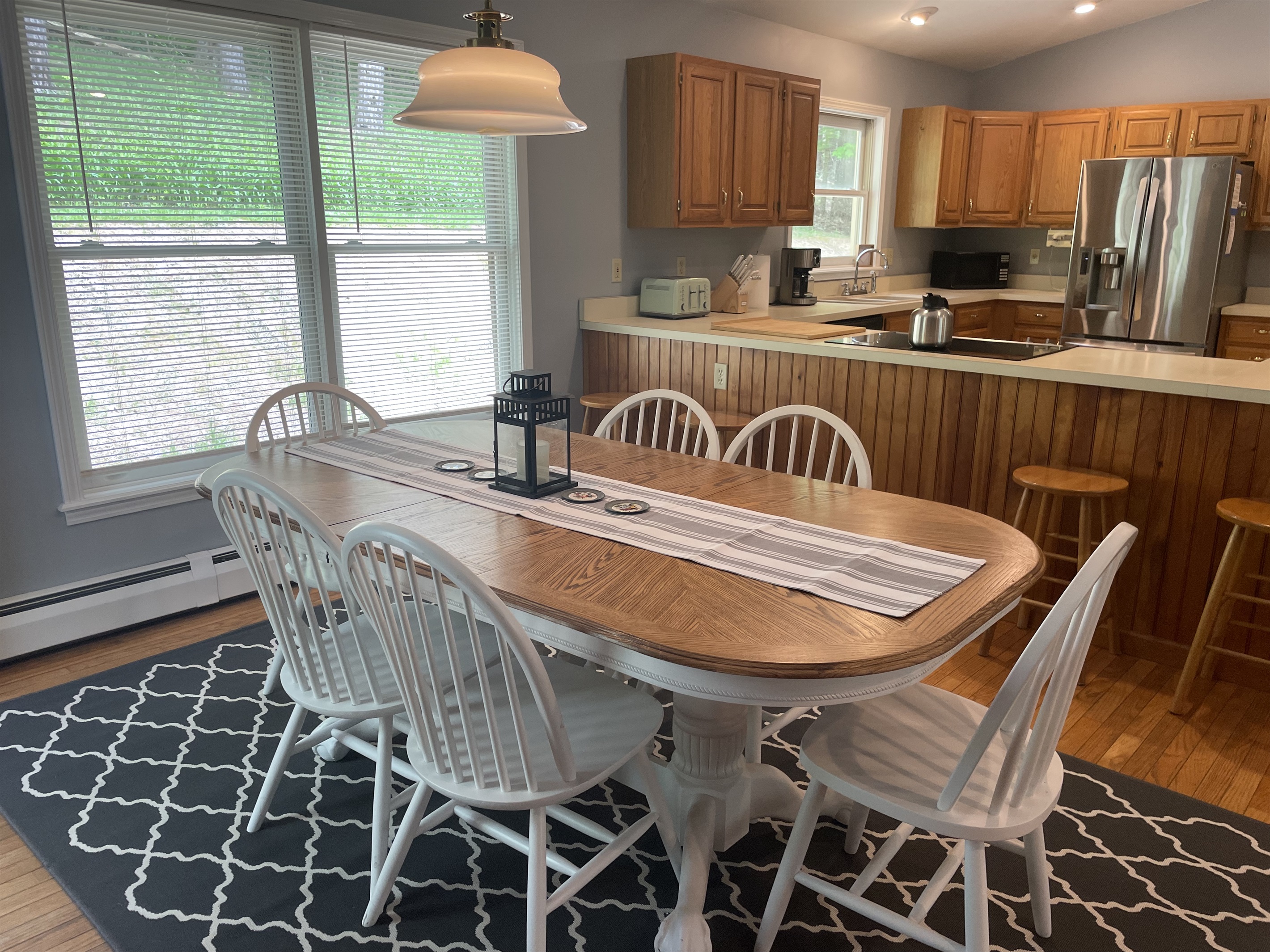 Dining area and kitchen