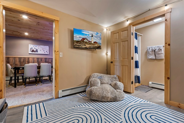 "Easy access: downstairs bath with shower and toilet.