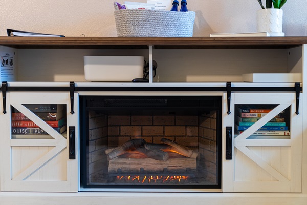 Electric fireplace for a warm and cozy touch