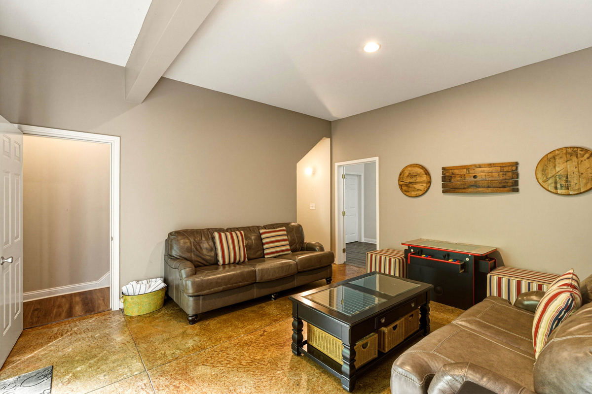 Basement living room