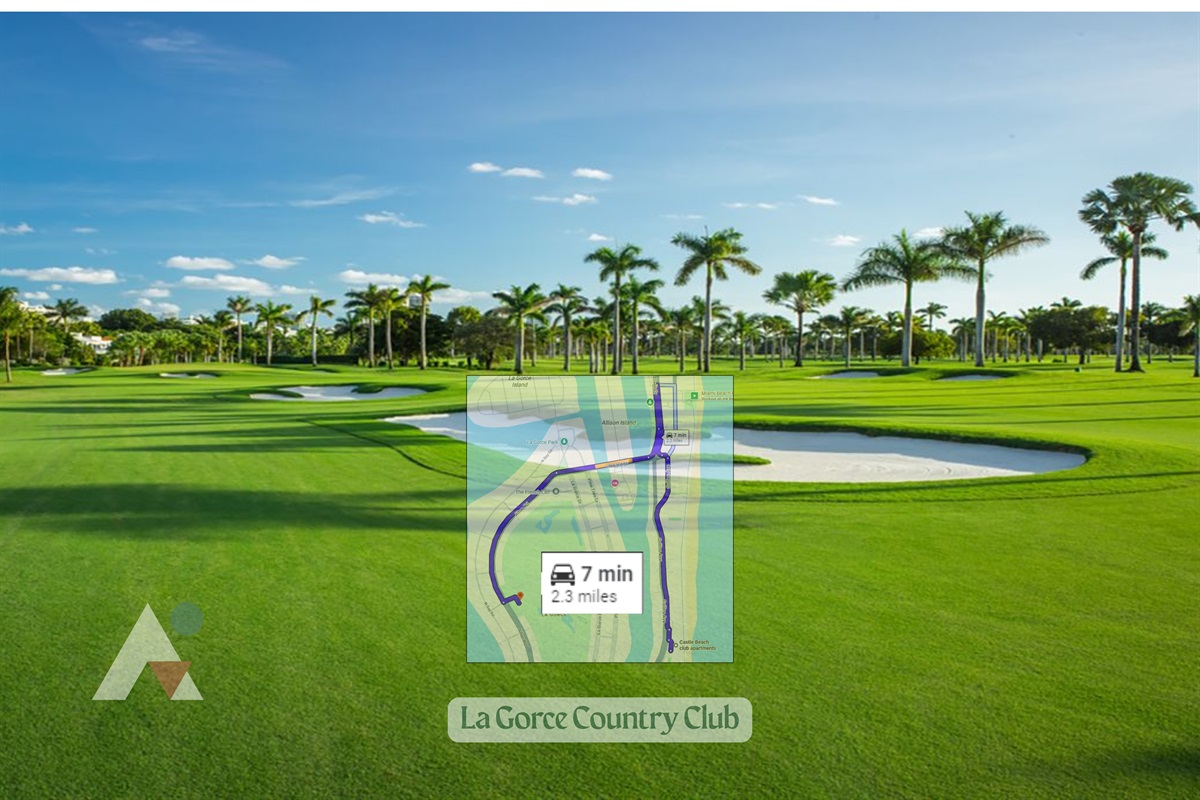 La Gorce Country Club is an exclusive, private historic golf club located in Mid-Beach. The facility features an impeccably manicured 18-hole championship course, tennis facilities, and a luxury clubhouse. 