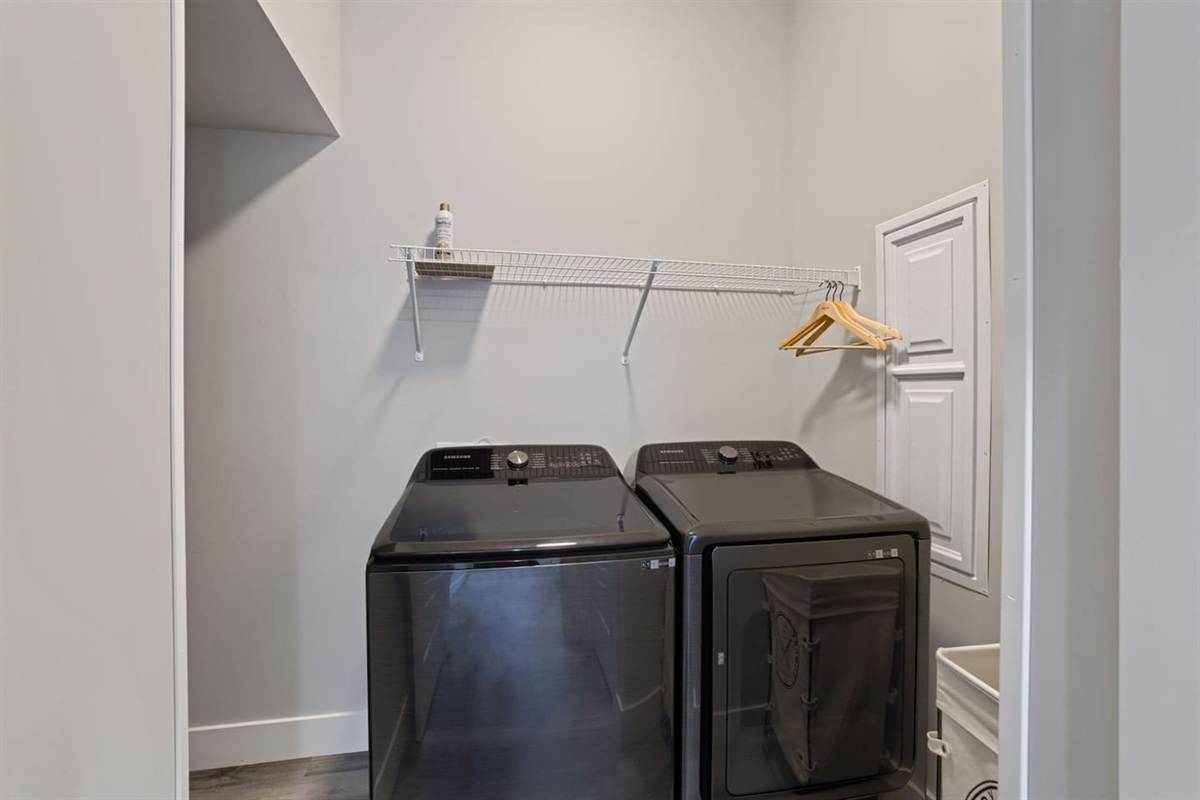 Enjoy the convenience of a washer and dryer