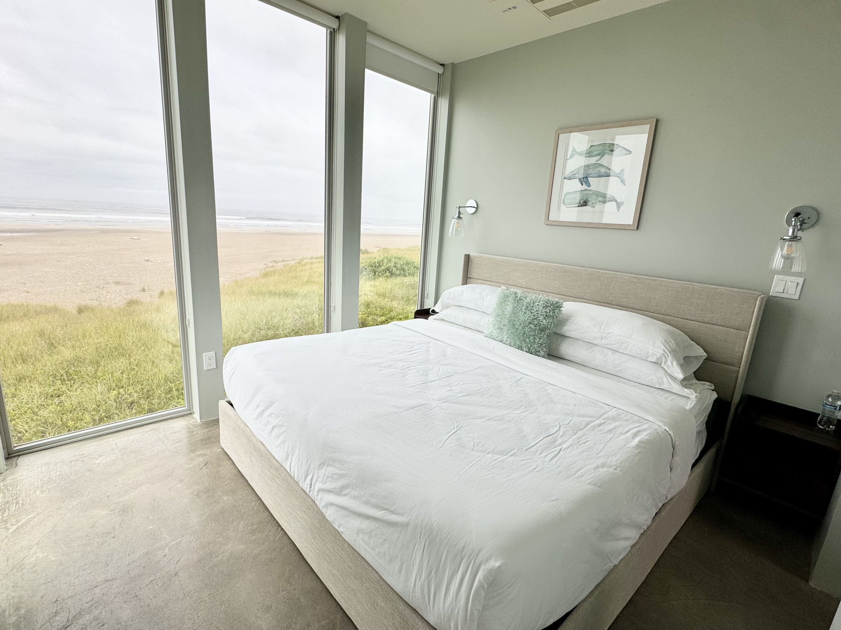 Ocean & Cape Kiwanda Views from SW Master bedroom with full bath, 4K smart
