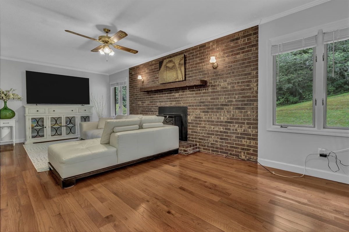 Family Room with Smart TV