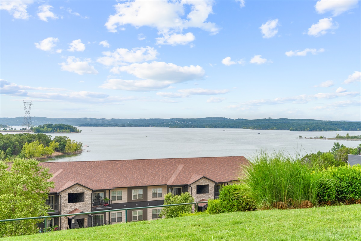 Wide water views remind you how close you are to Table Rock Lake.