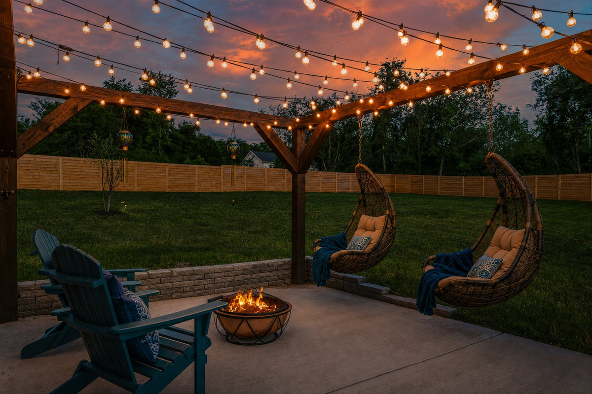 Evenings around the fire pit often become guests' favorite memories.