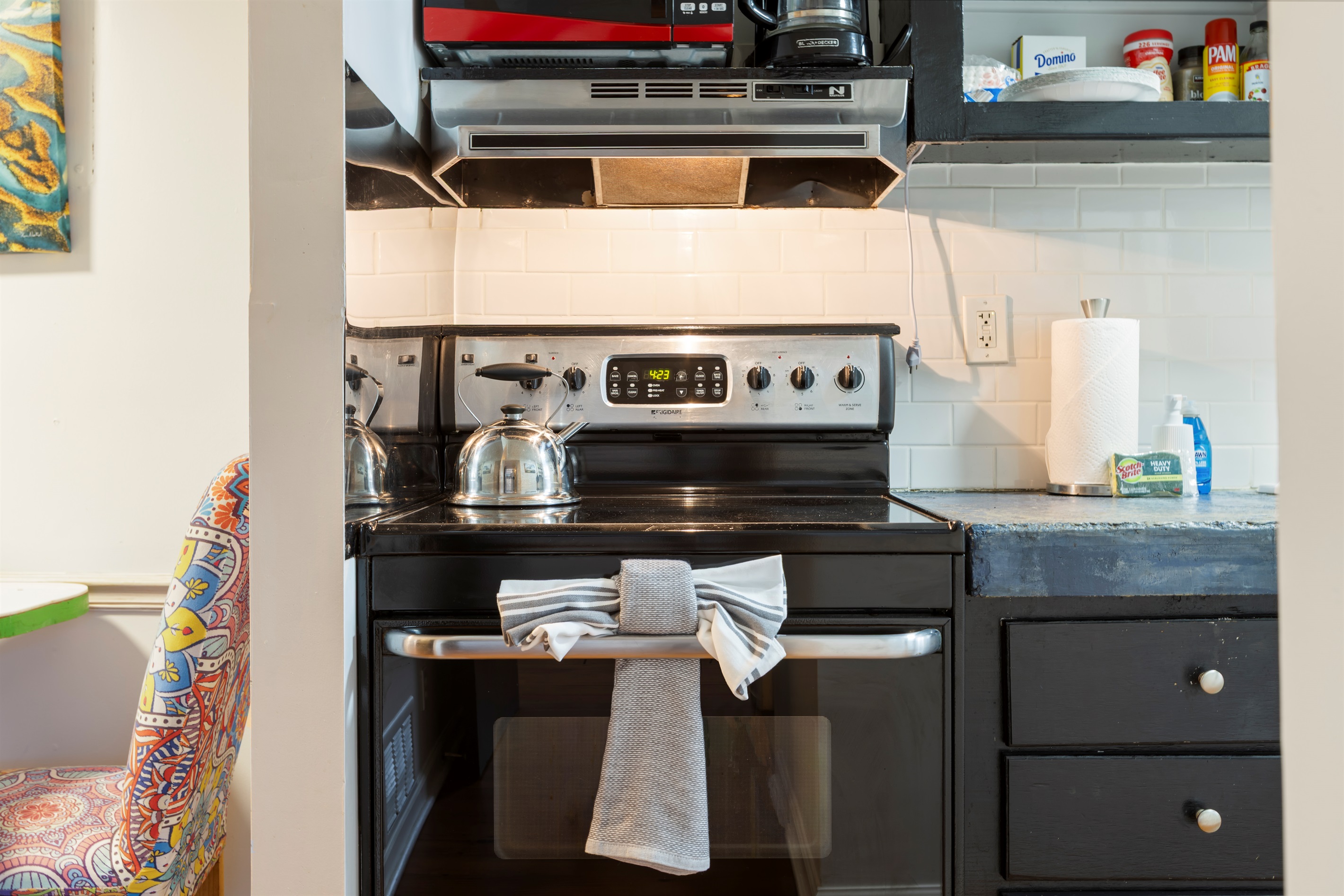 Well-stocked kitchen