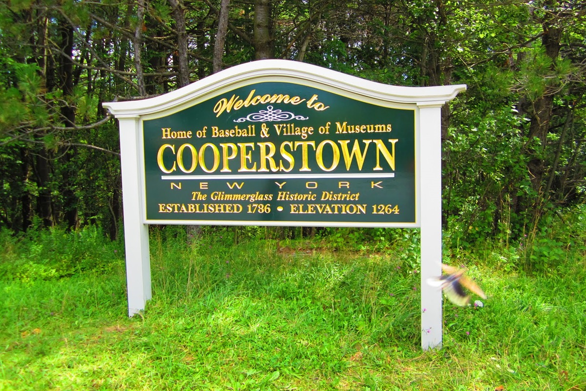 Just a short drive to Cooperstown NY