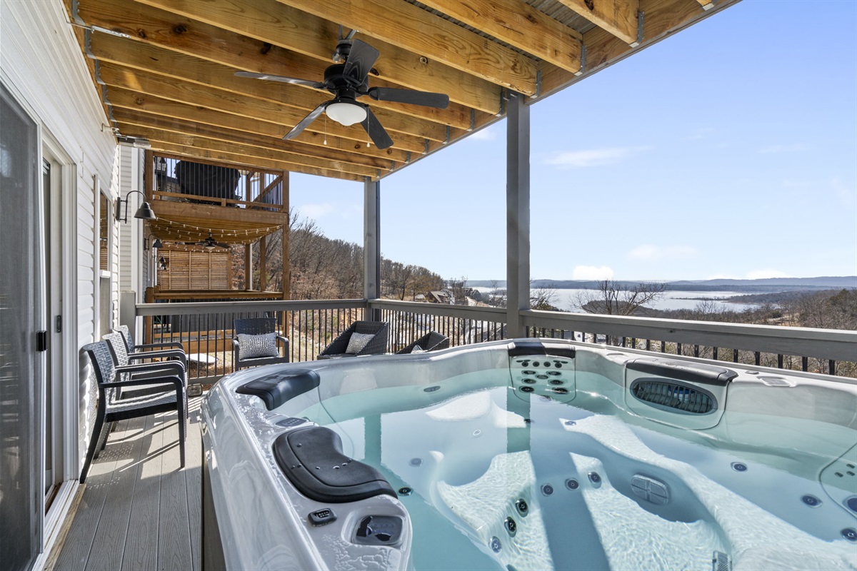 Private Hot Tub - Lower Level Deck