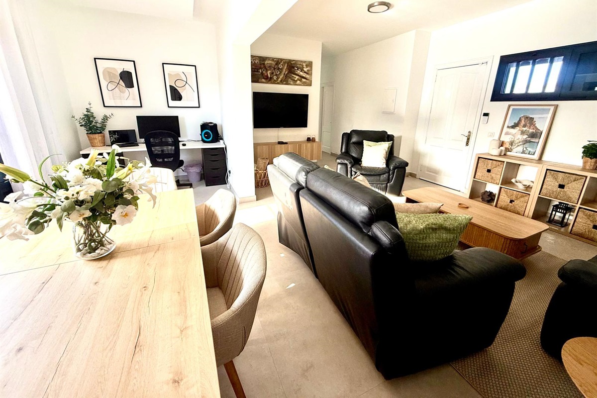 Open plan living and dining.