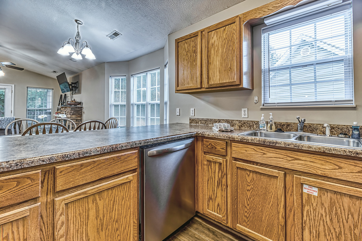Even a dishwasher, so you have more time enjoying the mountains