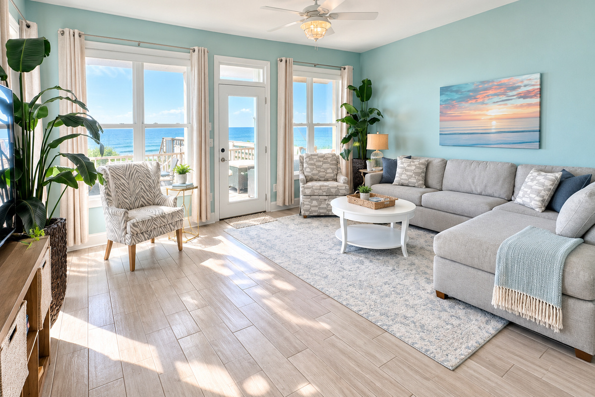 Oceanfront Living Room