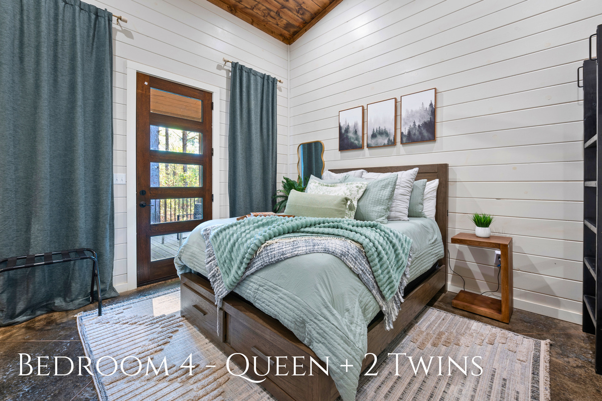 Soft colors, natural light, and comfortable bedding create a relaxing space that's easy to call your own during your stay.