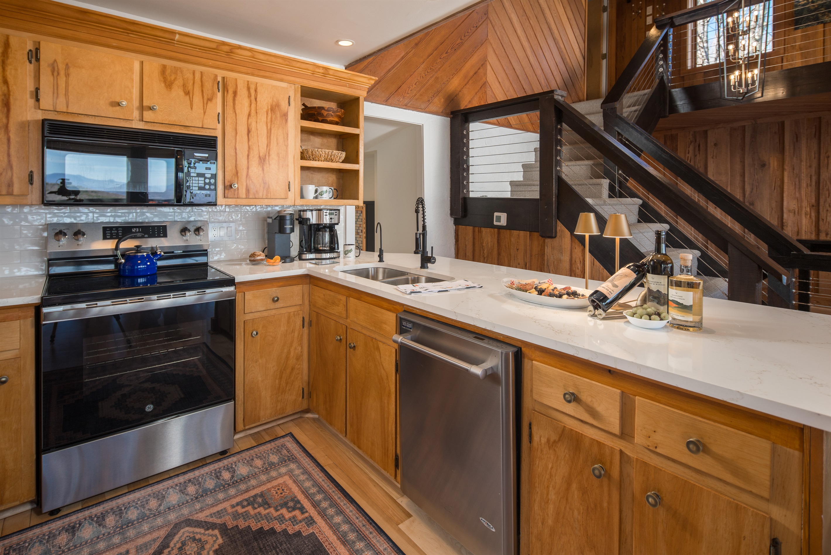 Plenty of counter space for prep work.