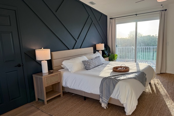 Slow mornings and that golden morning sunlight. Primary bedroom oasis on its own level