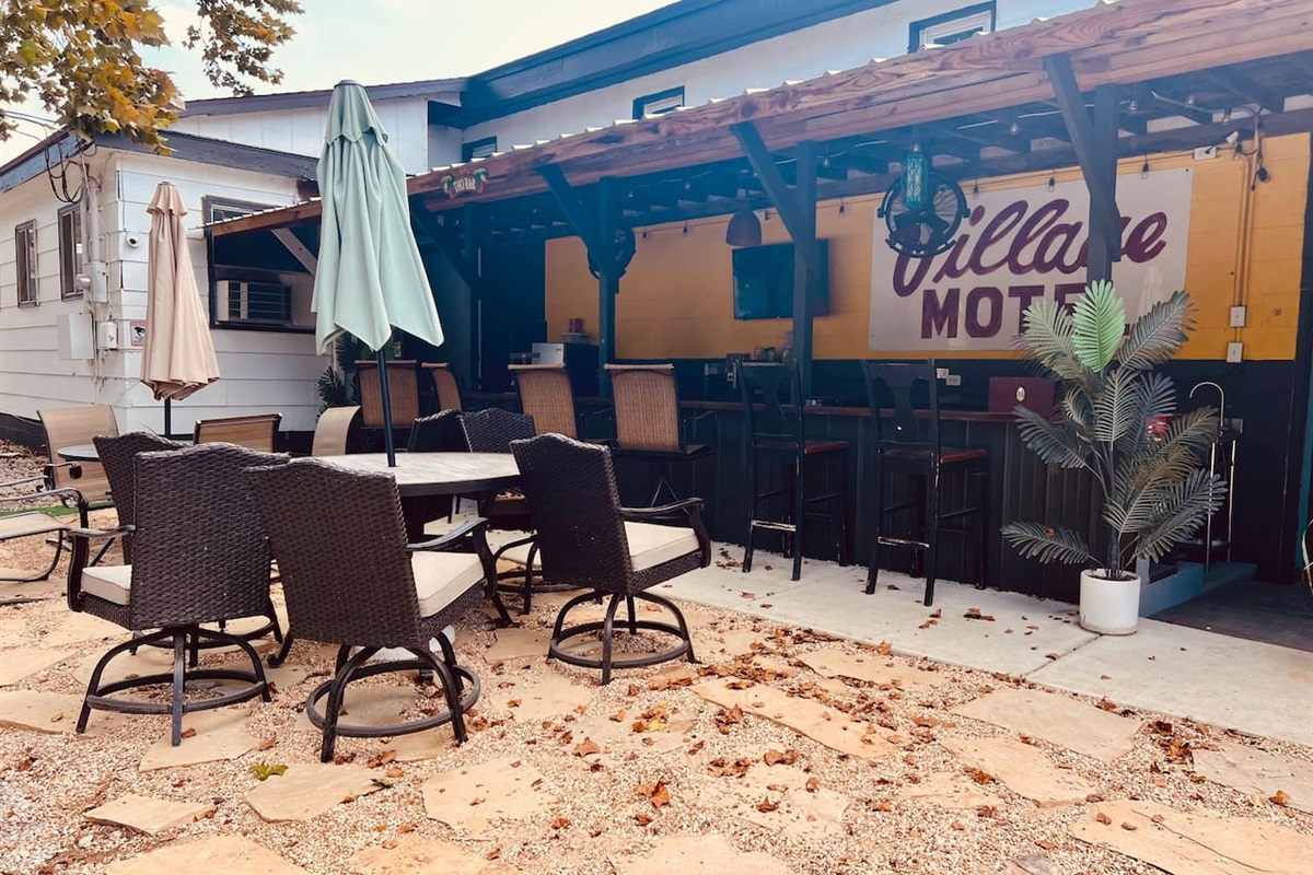 Shared outdoor grill space