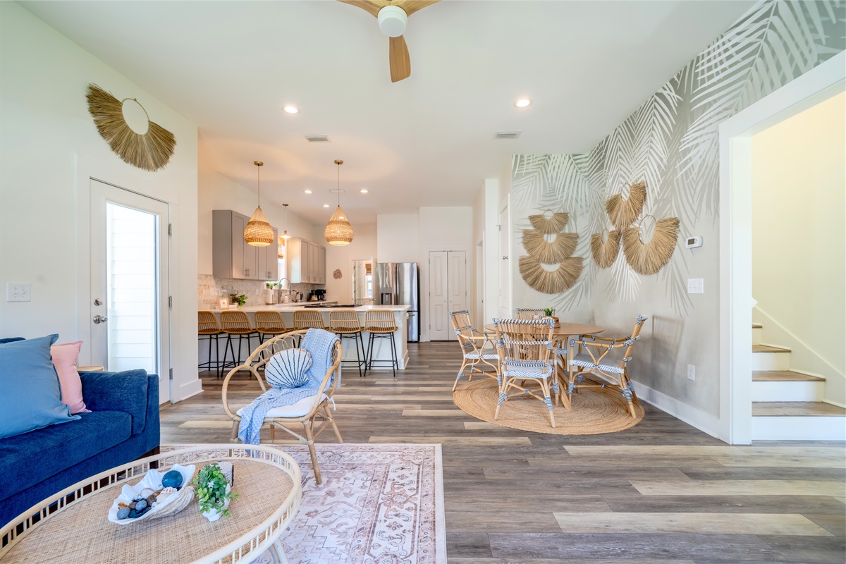 Spacious, open-concept living room