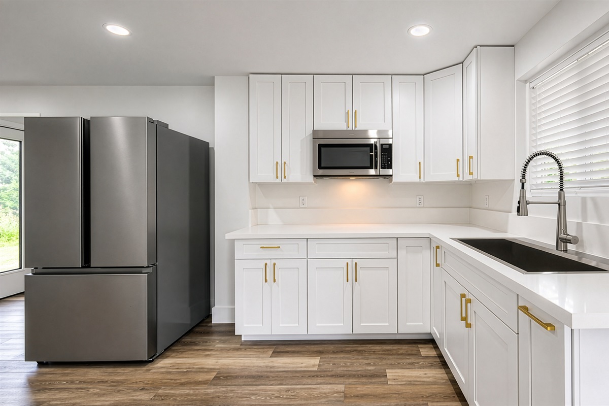 Downstairs Kitchenette | Interior decor and finishes may vary from final remodel