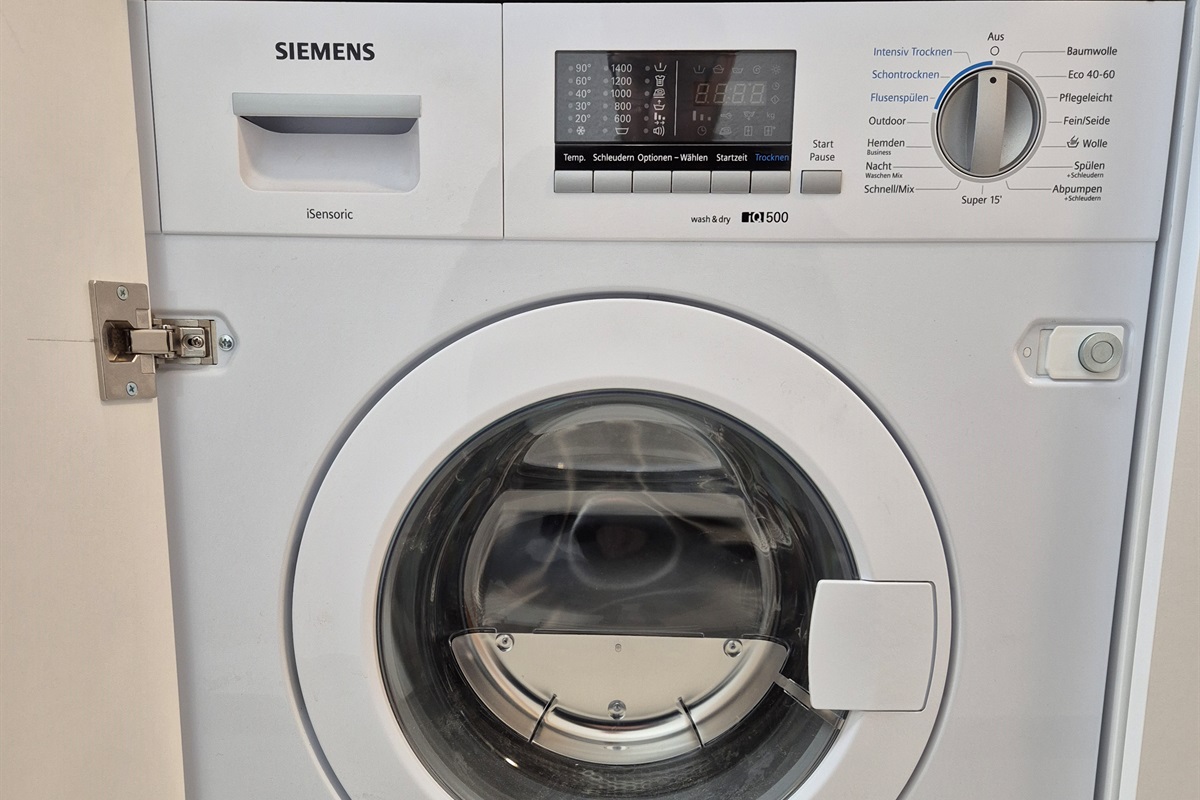 Washer / Dryer combined machine in the kitchen