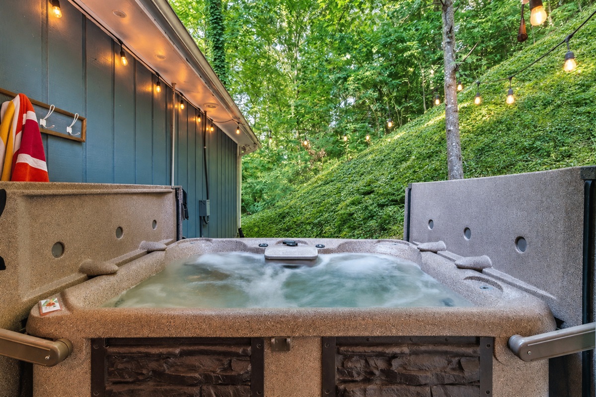 Enjoy the hot tub after a day of exploring