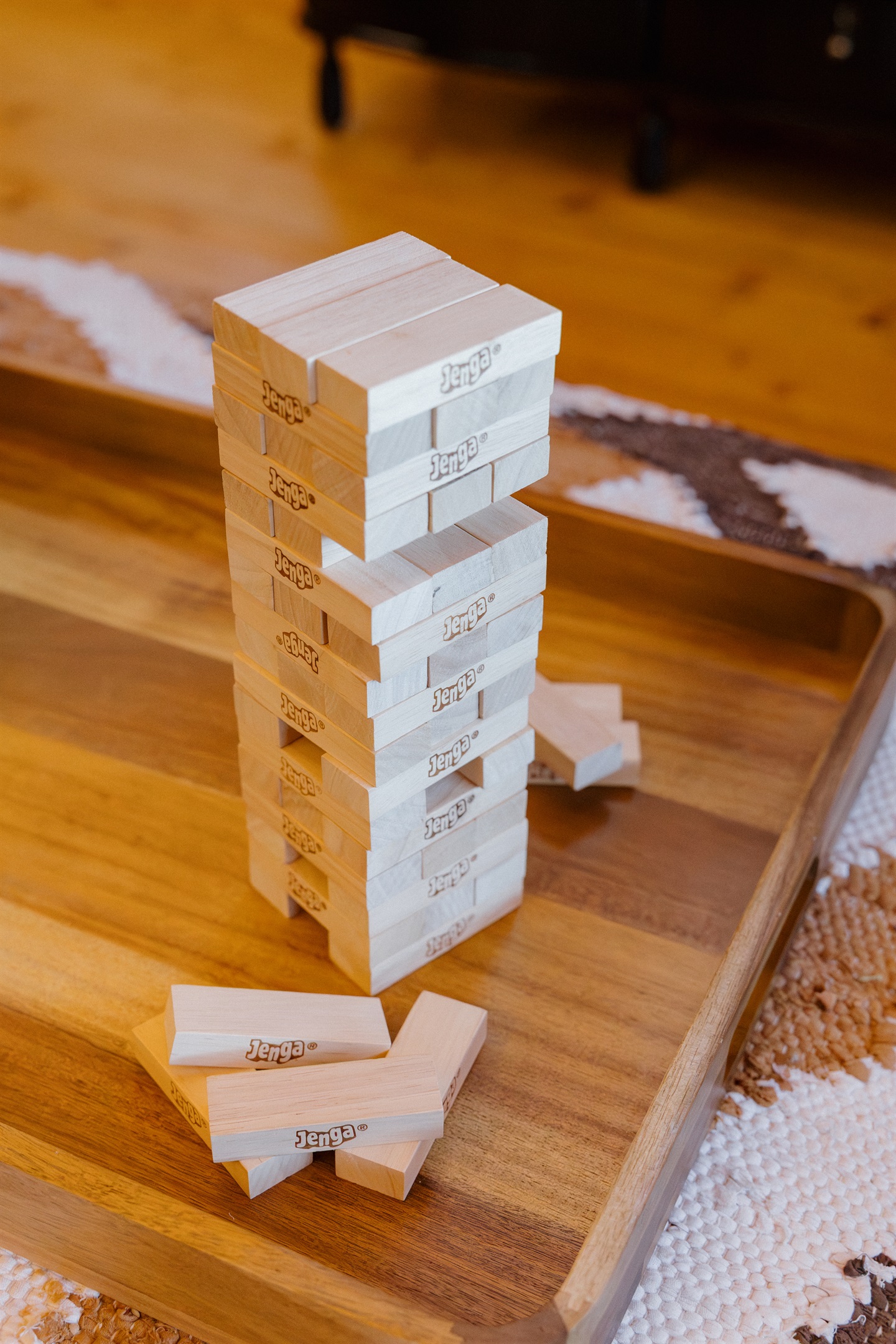 Cozy evenings at Poppywood Pines include classic games like Jenga for family fun. This pet-friendly Show Low cabin offers the perfect mountain getaway with thoughtful touches that make every stay memorable. Unplug, unwind, and reconnect in the pines!